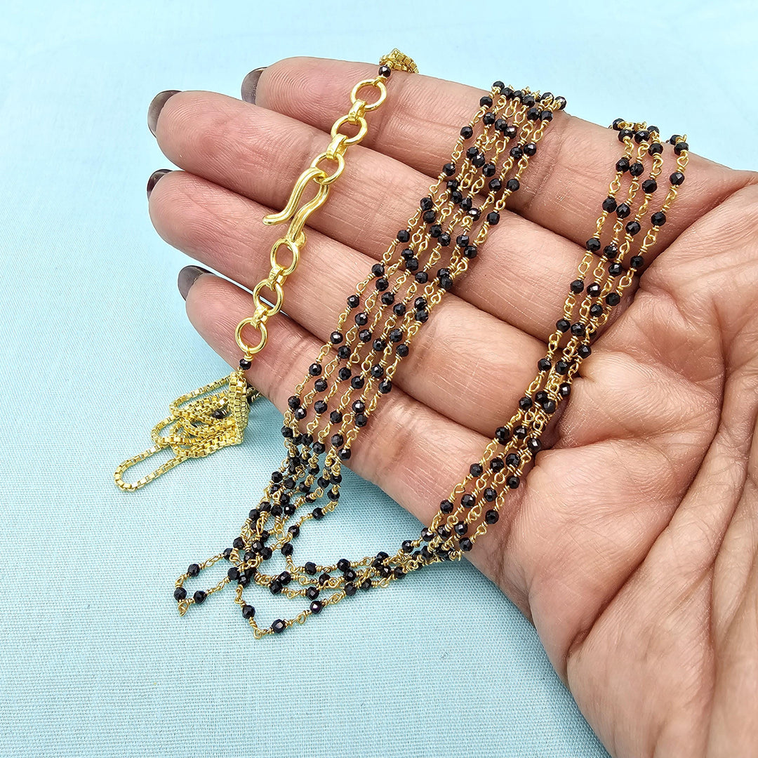 92.5 Silver 6L BlackBeads