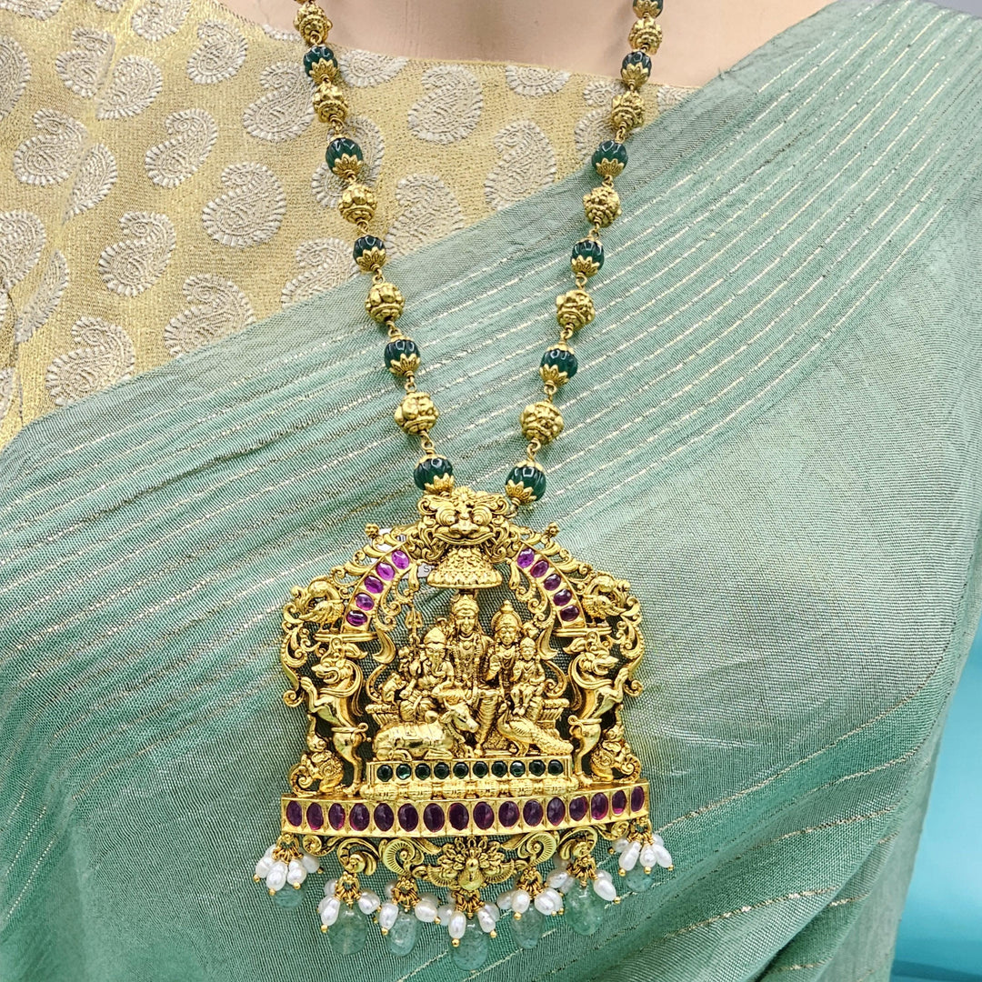 silver Shiva Parvathi family