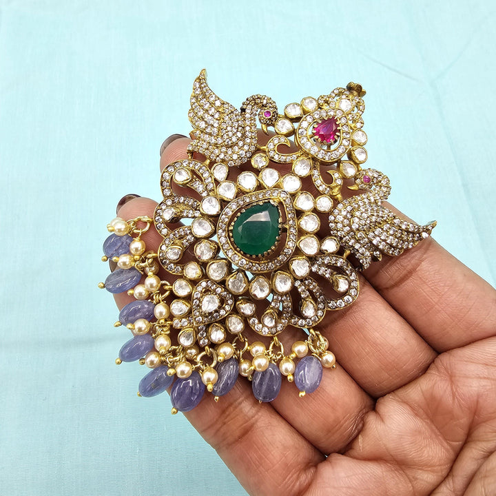 Victorian Tanzanite pendant set