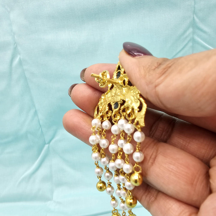 gREEN silver pearl pendant
