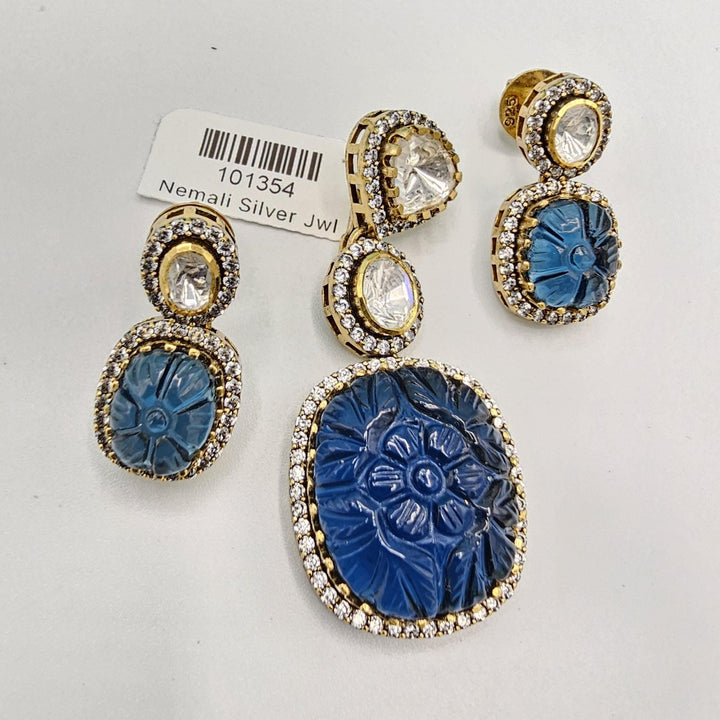 blue Pendant set