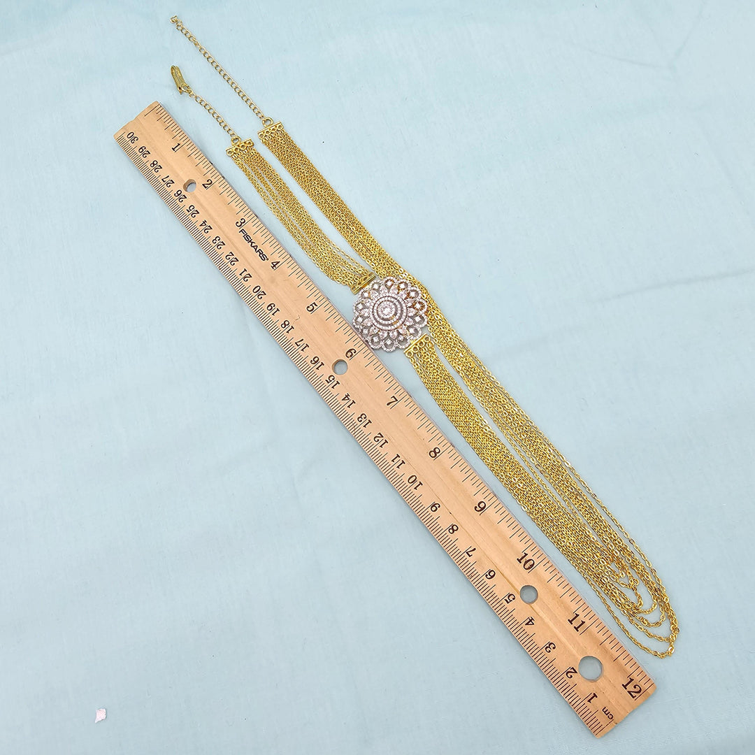 925 8LDiamond side pendant