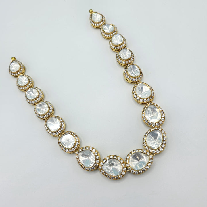 Silver Moissnaite necklace