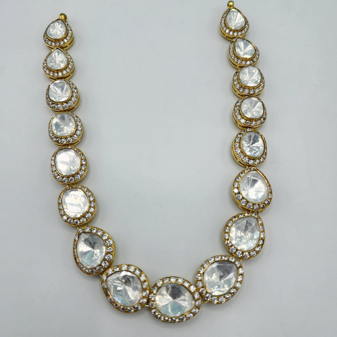 Silver Moissnaite necklace