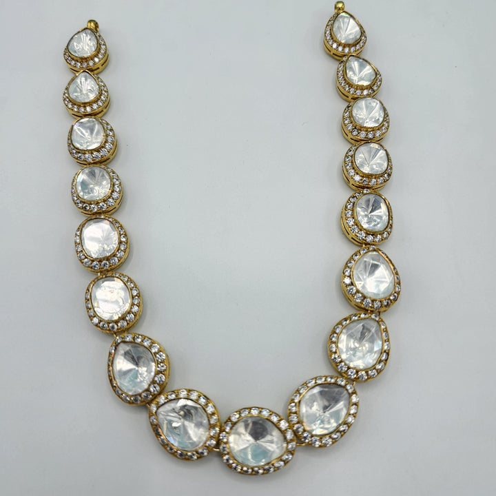 Silver Moissnaite necklace