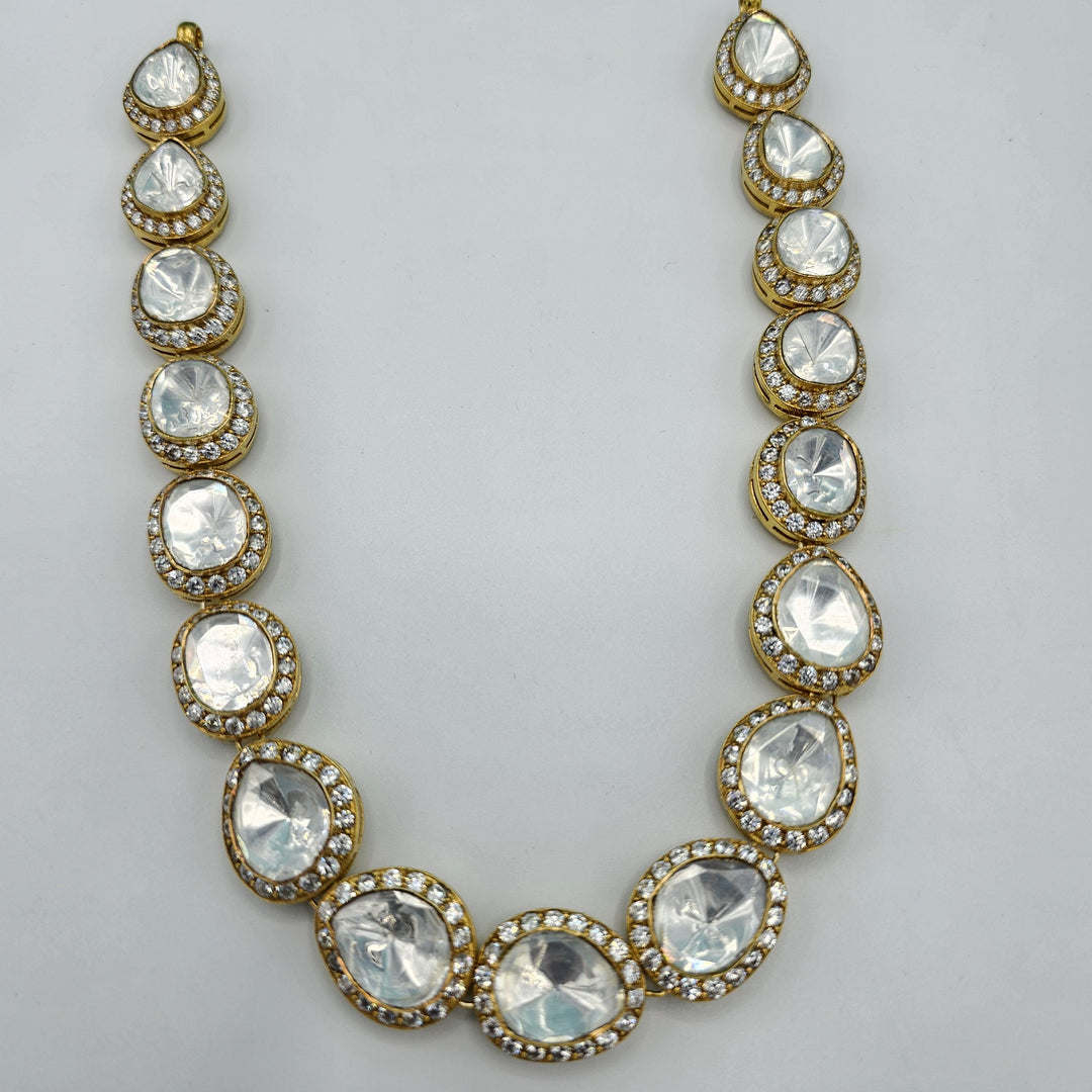 Silver Moissnaite necklace
