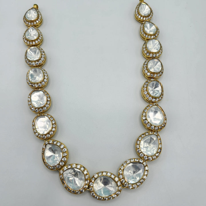 Silver Moissnaite necklace