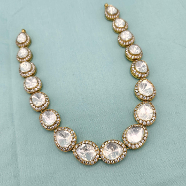Silver Moissnaite necklace