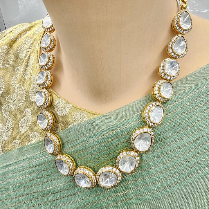 Silver Moissnaite necklace