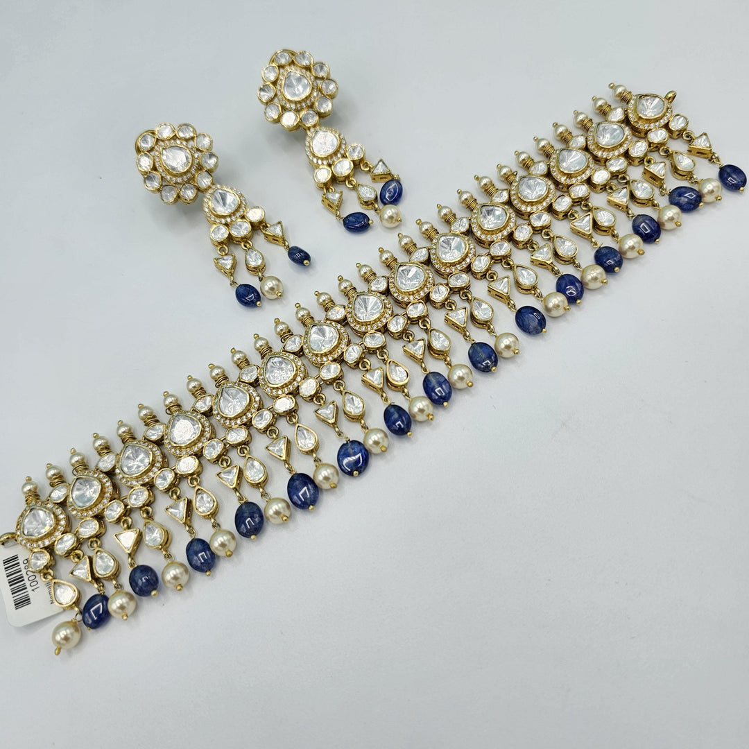 Tanzanite Moissanite choker
