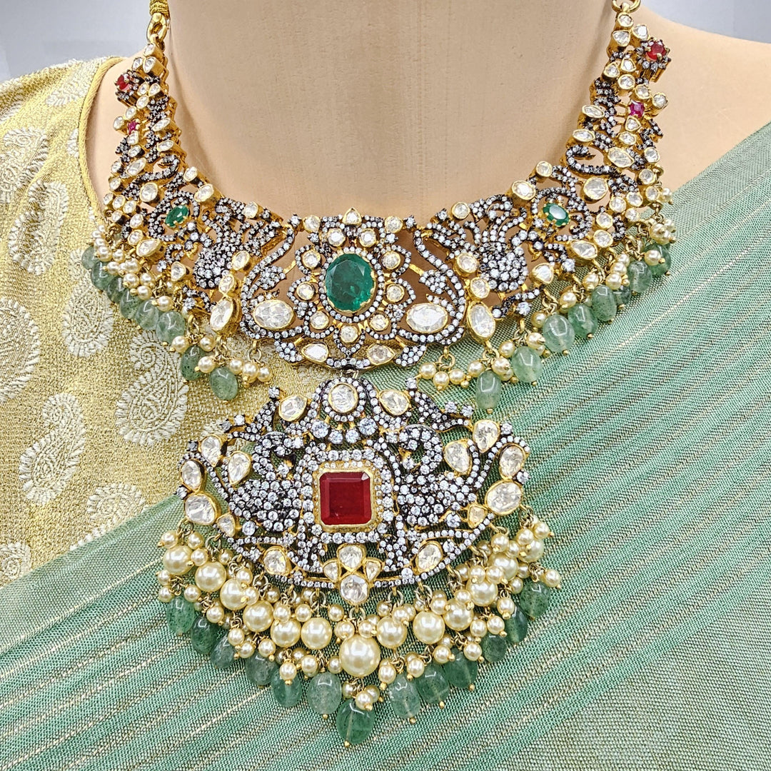 Victorian mozo necklace set