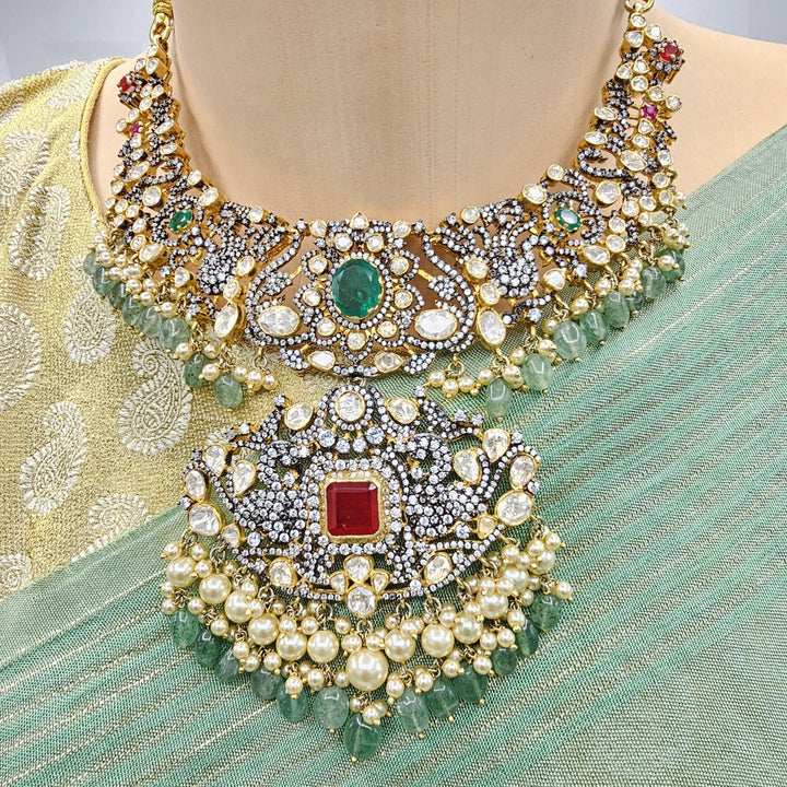 Victorian mozo necklace set