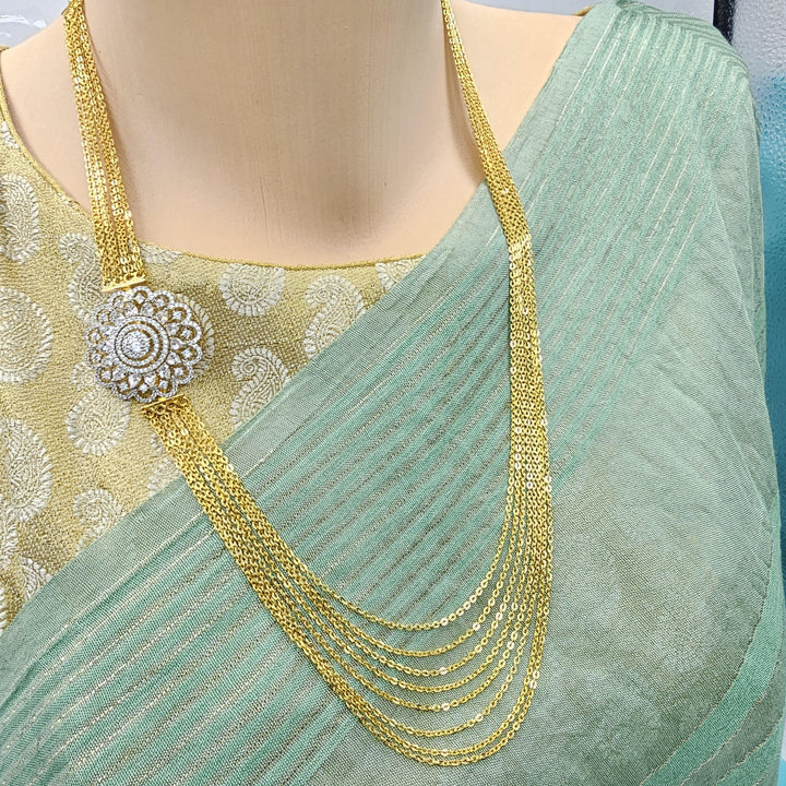 925 8LDiamond side pendant