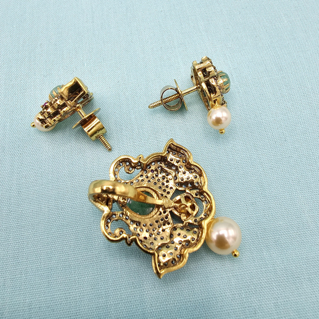 Moissanite Pendant set