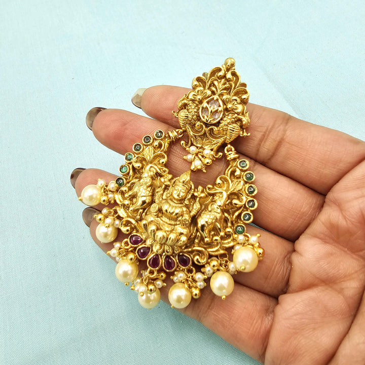 Silver Lakshmi Deep Nakshi Bali