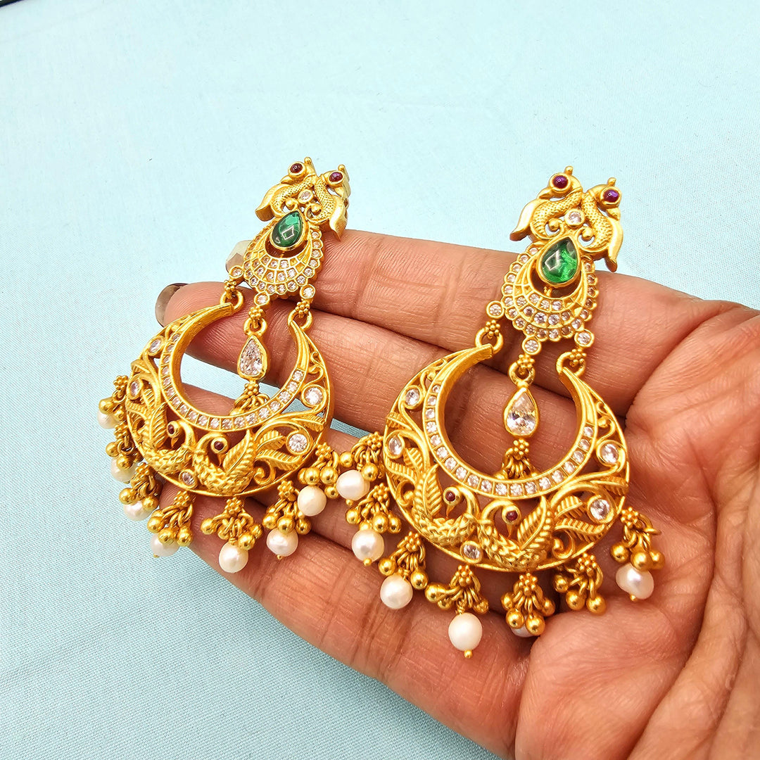 92.5 Silver CZ Nakshi Bali