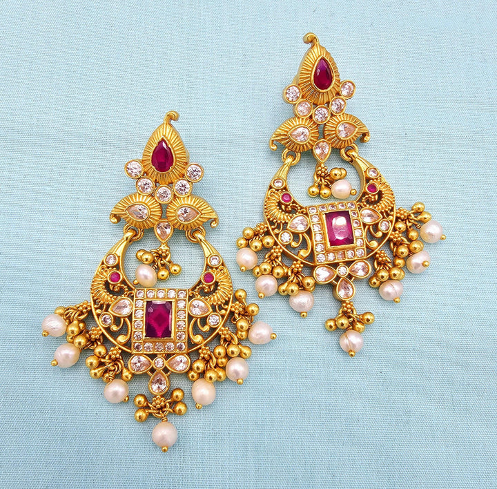 Silver Ruby Nakshi Bali