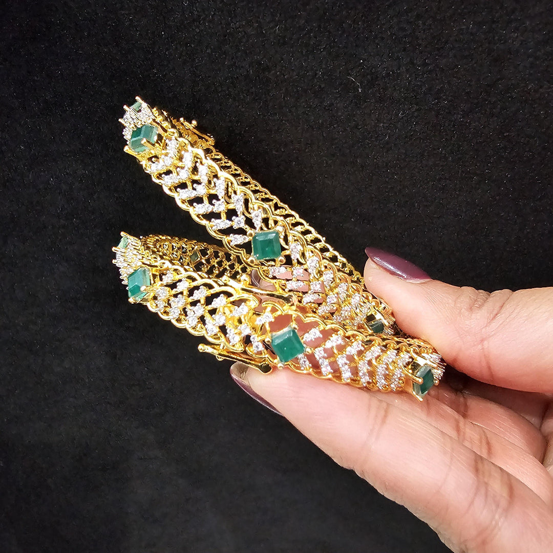 92.5 Diamond Bangle set