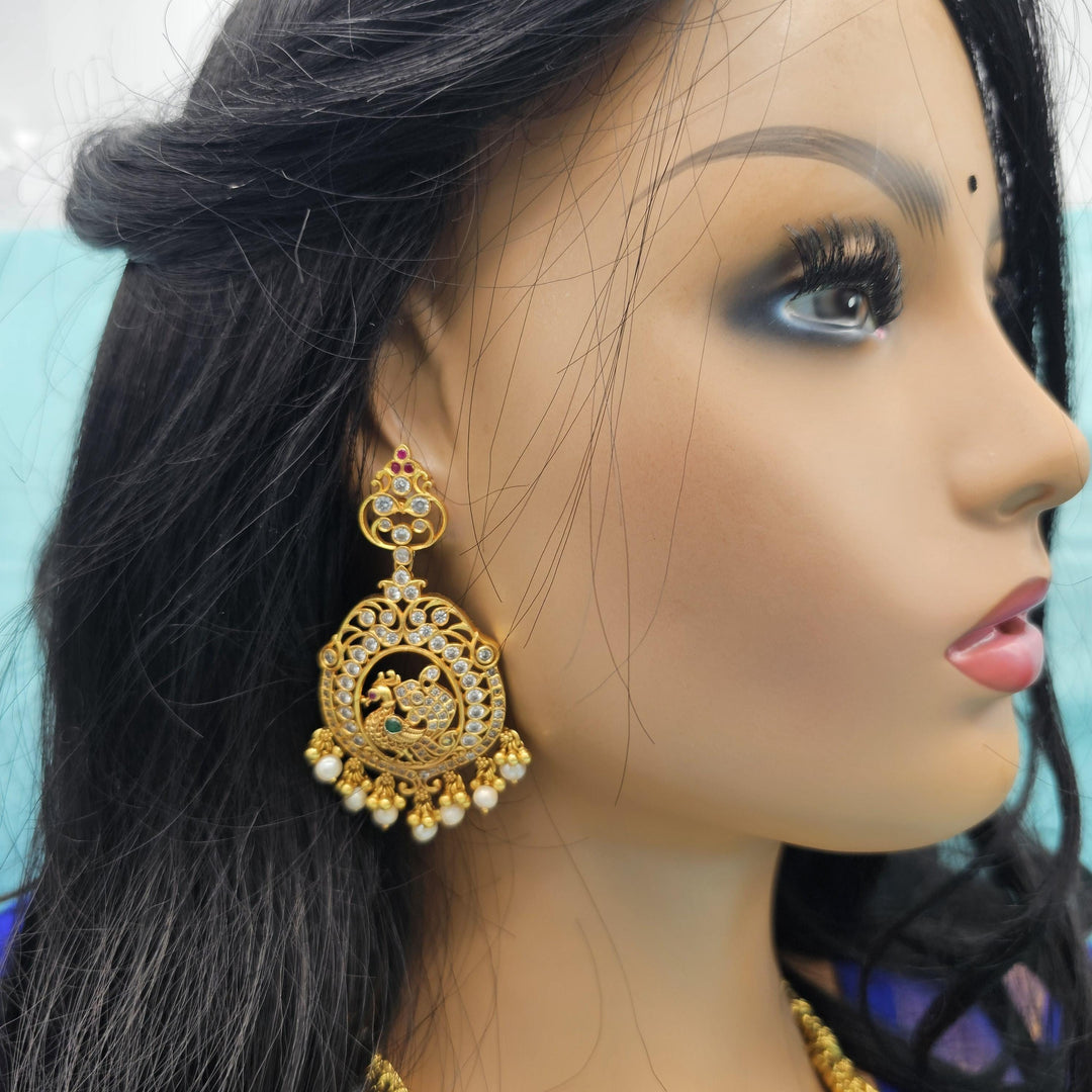 92.5 Silver CZ Nakshi Bali