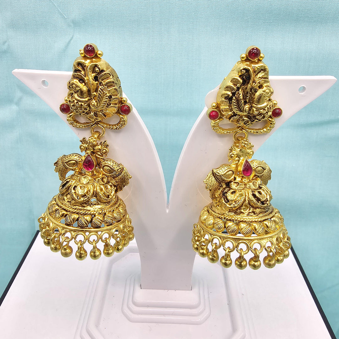 92.5 Silver Nakshi Jhumka