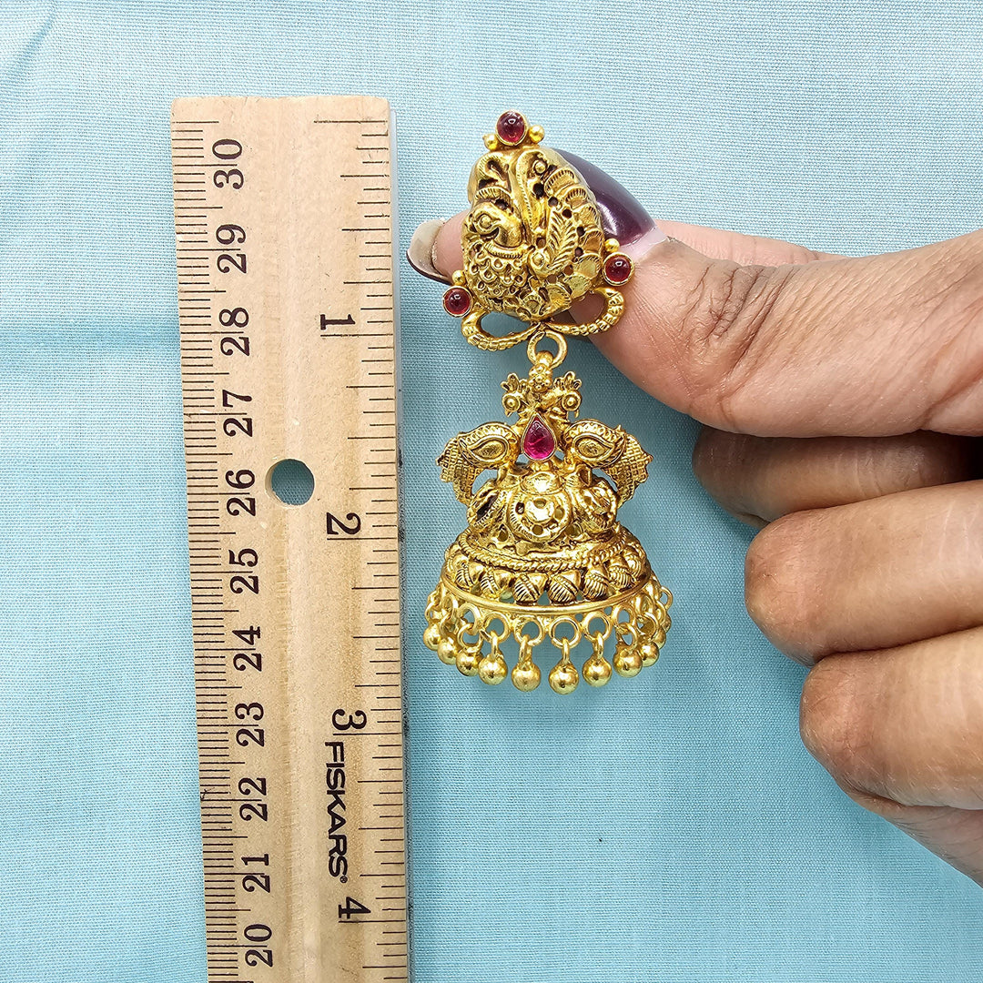 92.5 Silver Nakshi Jhumka