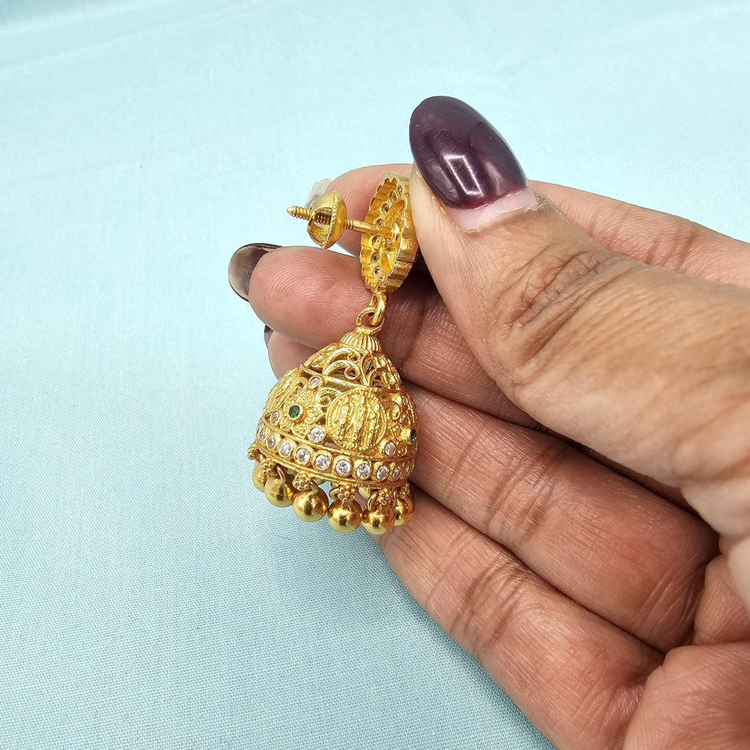 Silver Ram parivar Jhumka