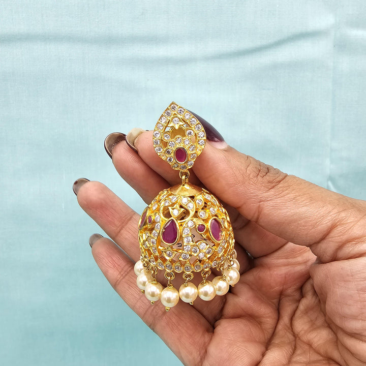 92.5 Silver Nakshi Jhumka