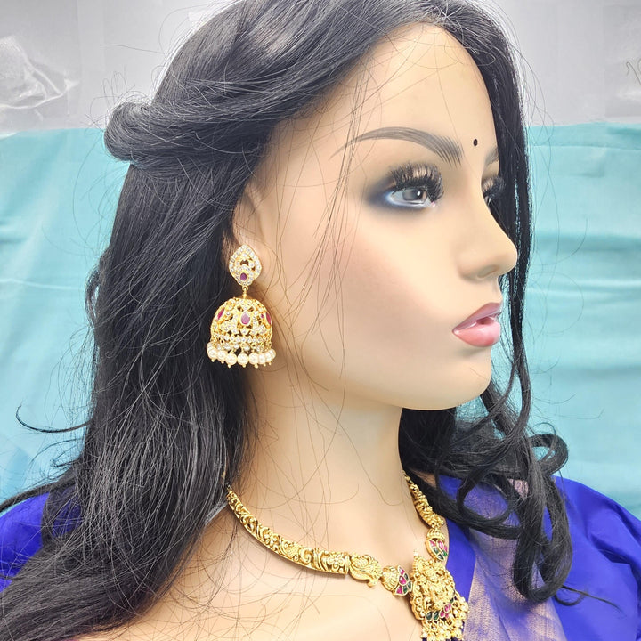 92.5 Silver Nakshi Jhumka