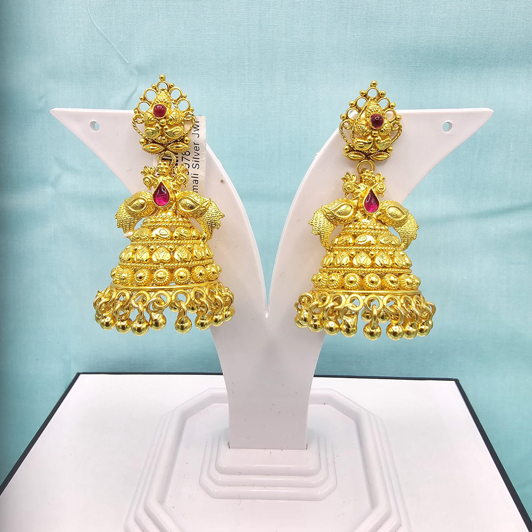 92.5 Silver Nakshi Jhumka