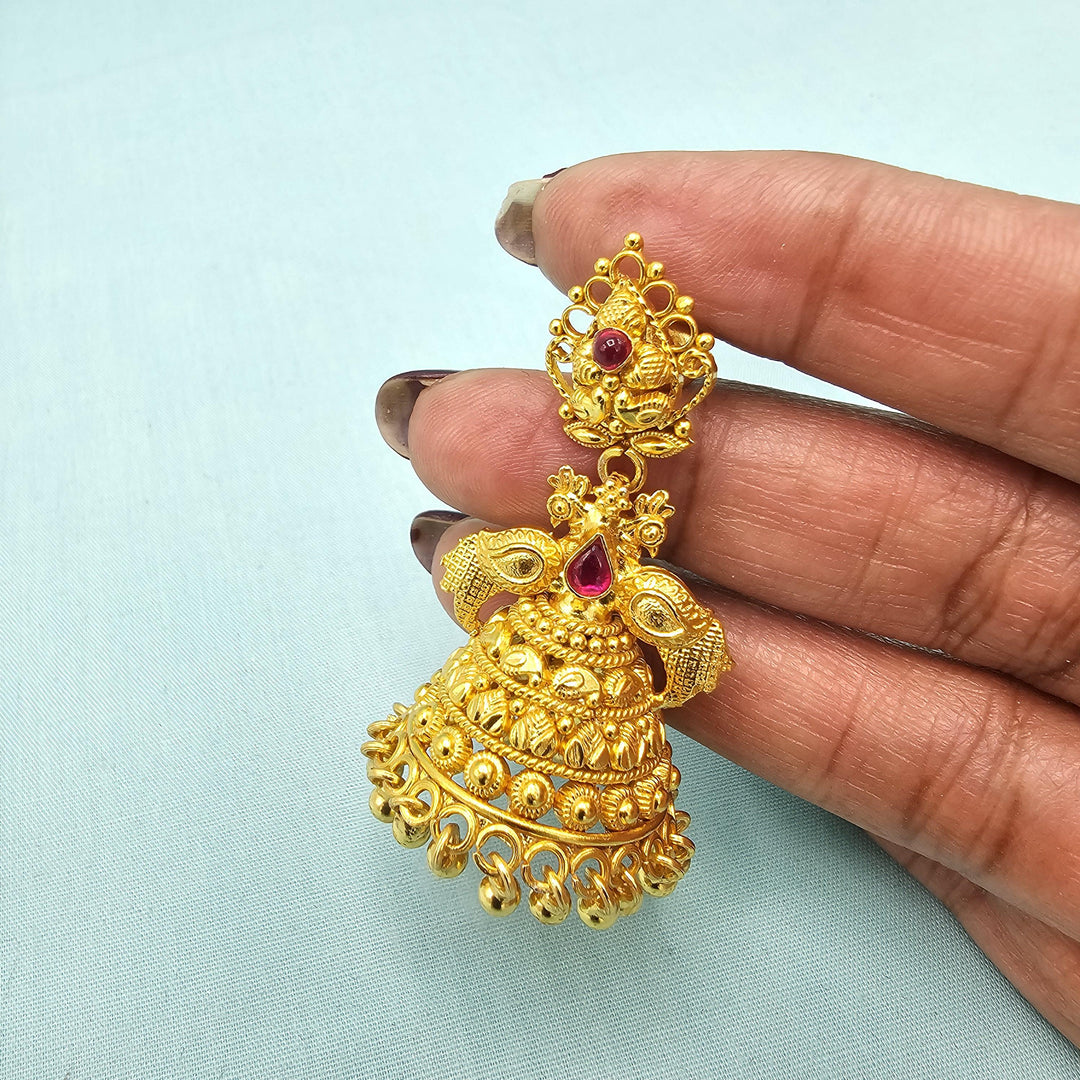 92.5 Silver Nakshi Jhumka