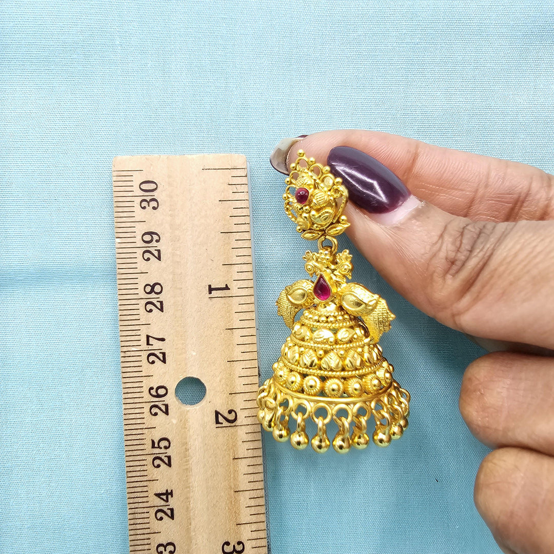 92.5 Silver Nakshi Jhumka