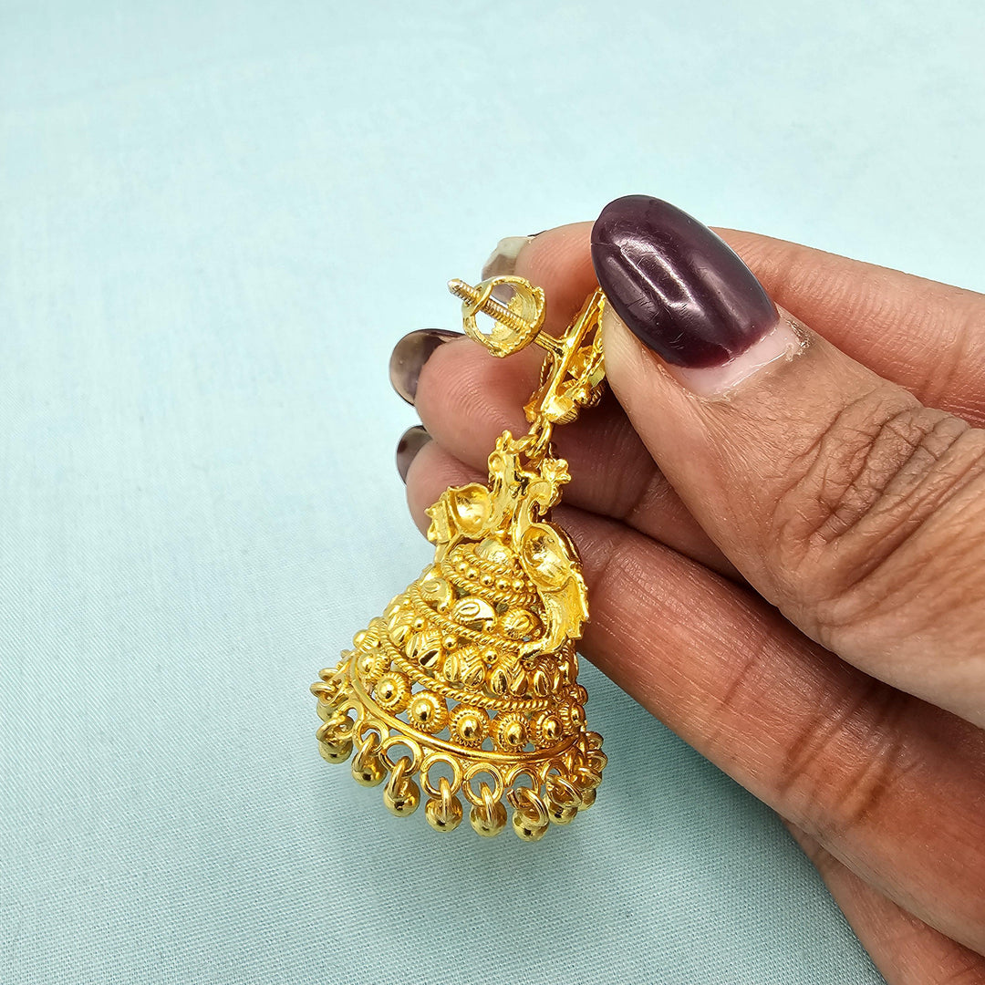 92.5 Silver Nakshi Jhumka