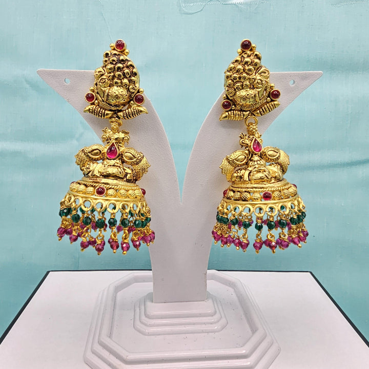 Silver Nakshi Jhumka