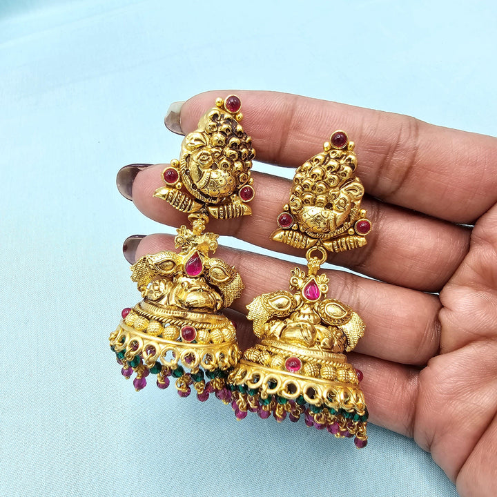 Silver Nakshi Jhumka