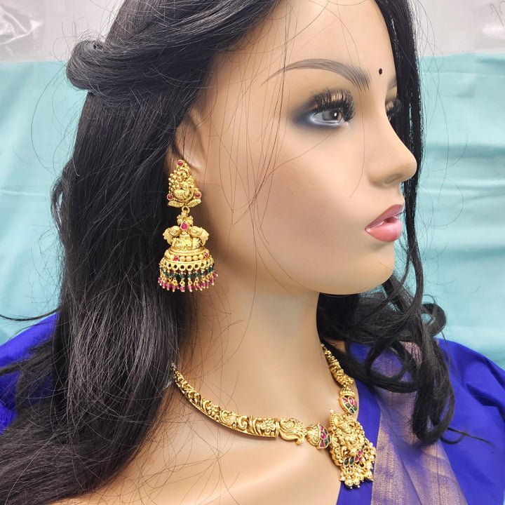 Silver Nakshi Jhumka