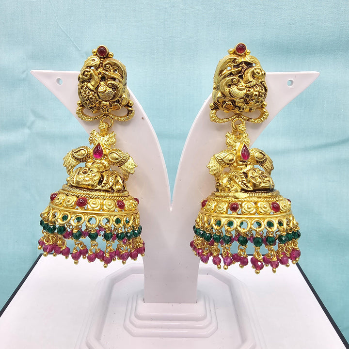 Silver Nakshi Jhumka
