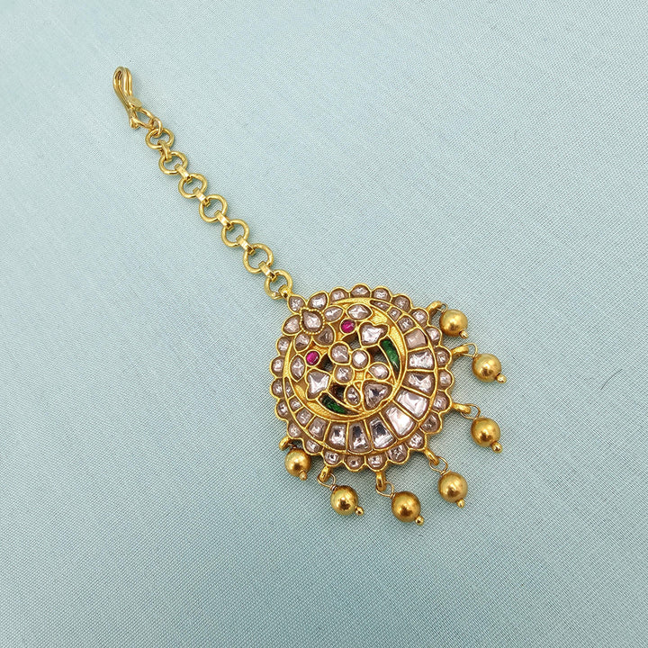 Silver Kundan Tikka