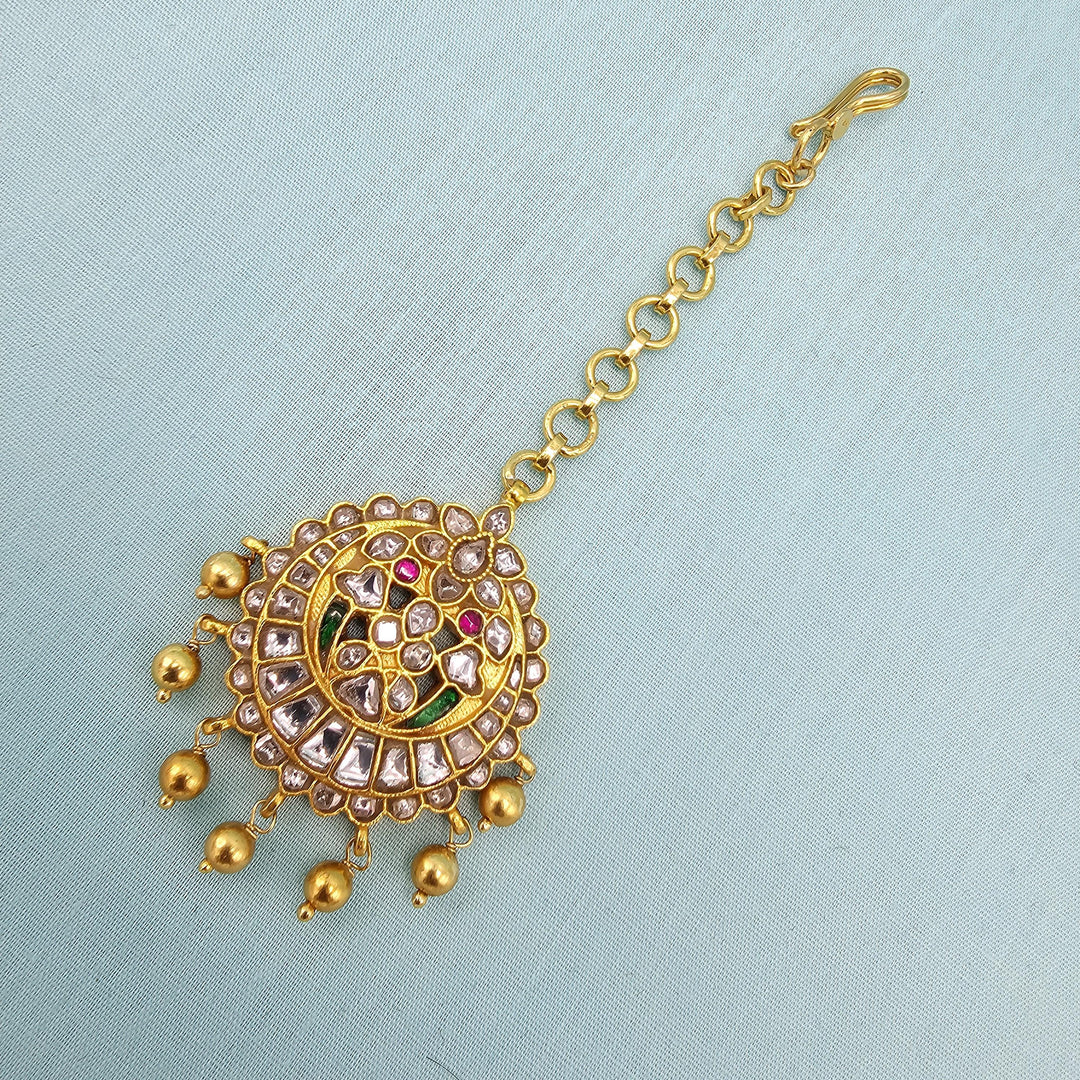 Silver Kundan Tikka