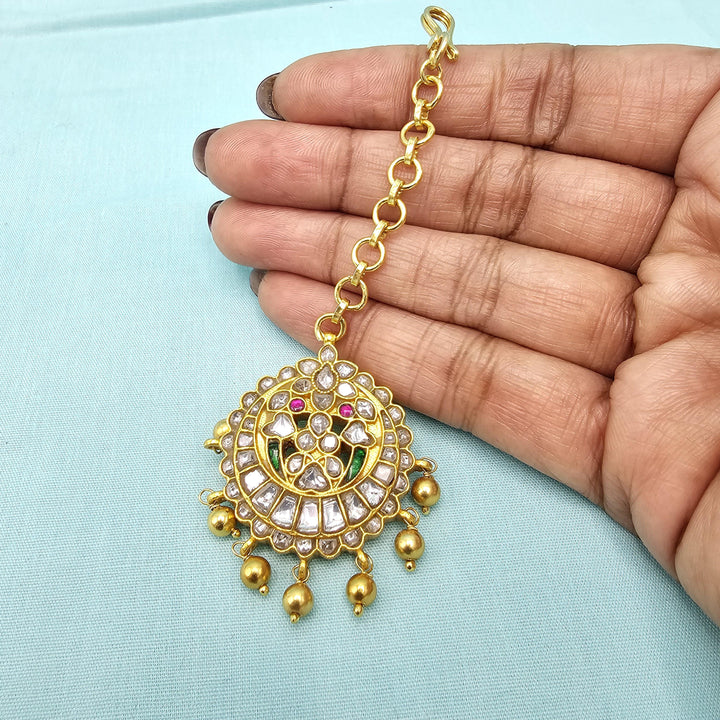 Silver Kundan Tikka