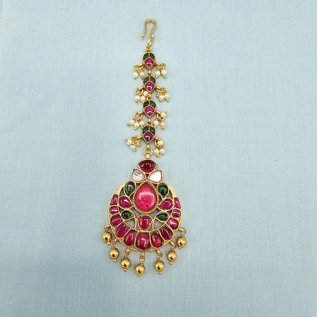 Silver Kundan Tikka