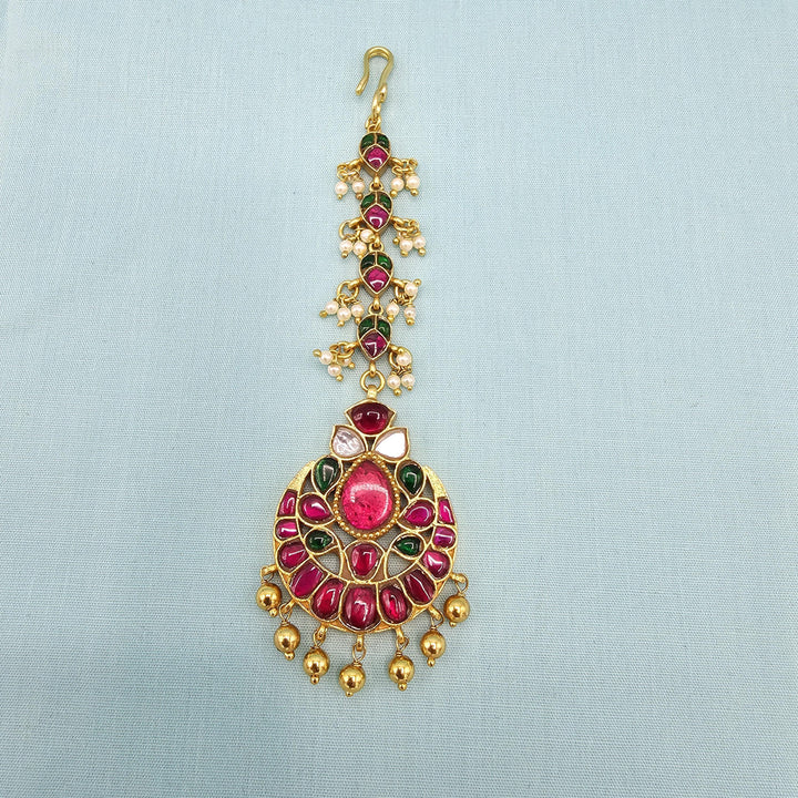 Silver Kundan Tikka