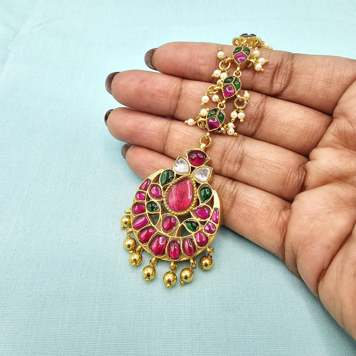 Silver Kundan Tikka