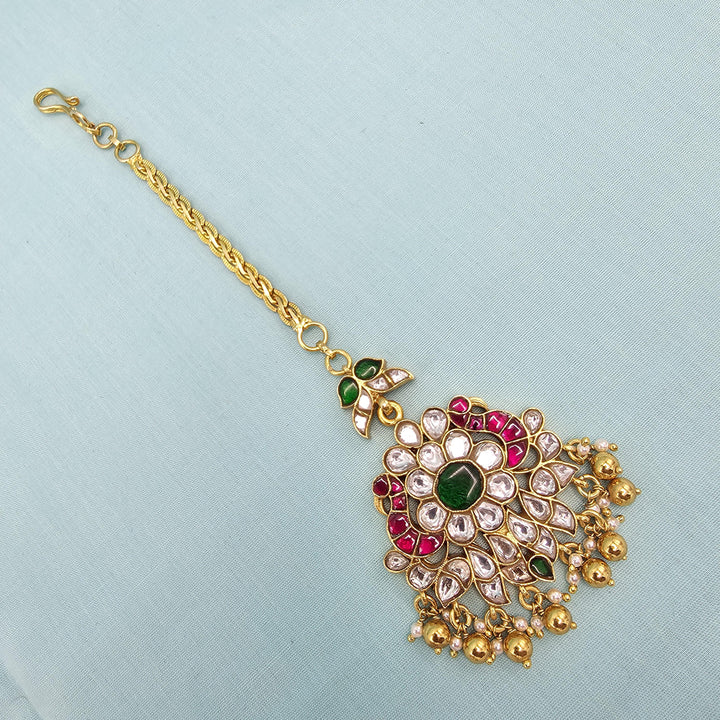 Silver Kundan Tikka