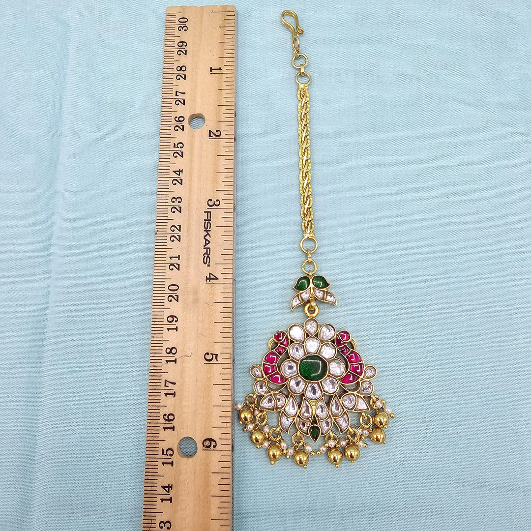 Silver Kundan Tikka