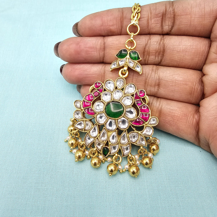 Silver Kundan Tikka