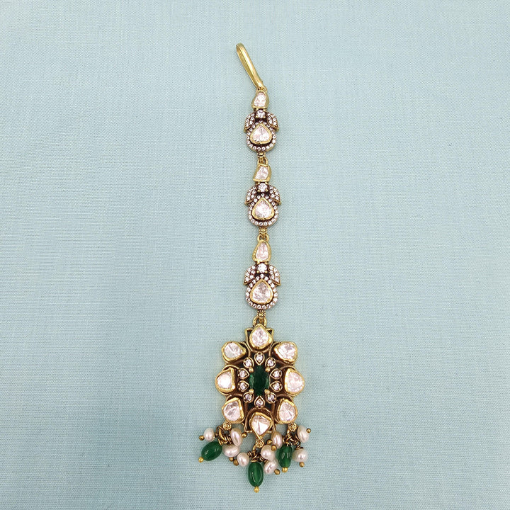Green Moissanite Tikka