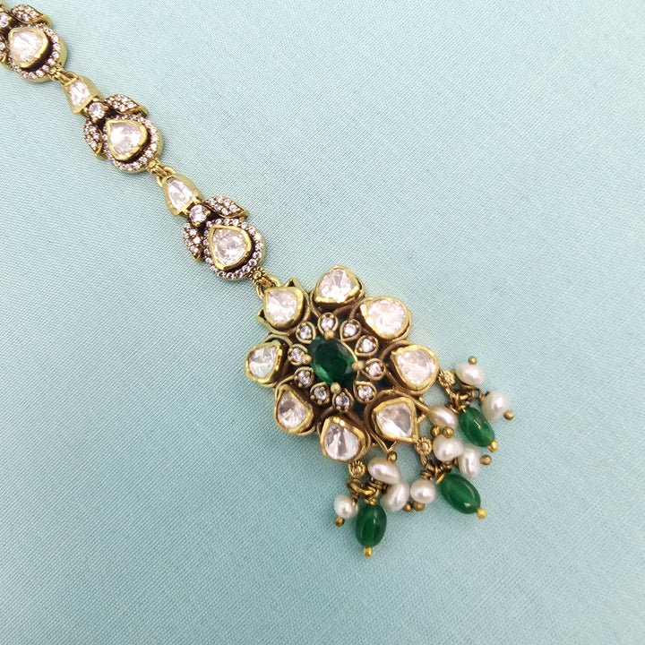 Green Moissanite Tikka