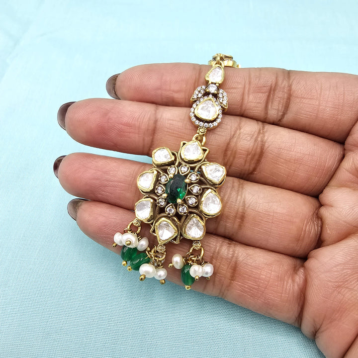 Green Moissanite Tikka
