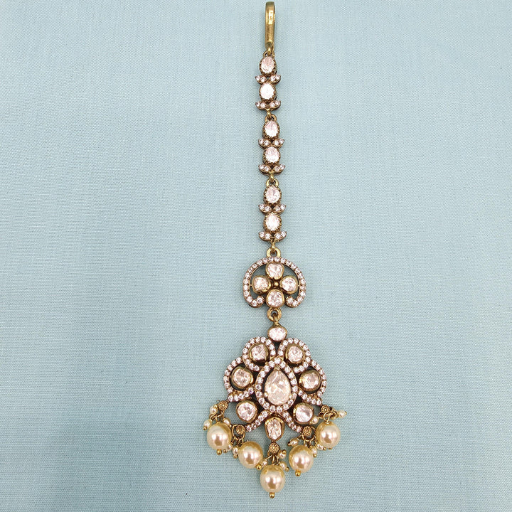 Silver Moissanite Tikka