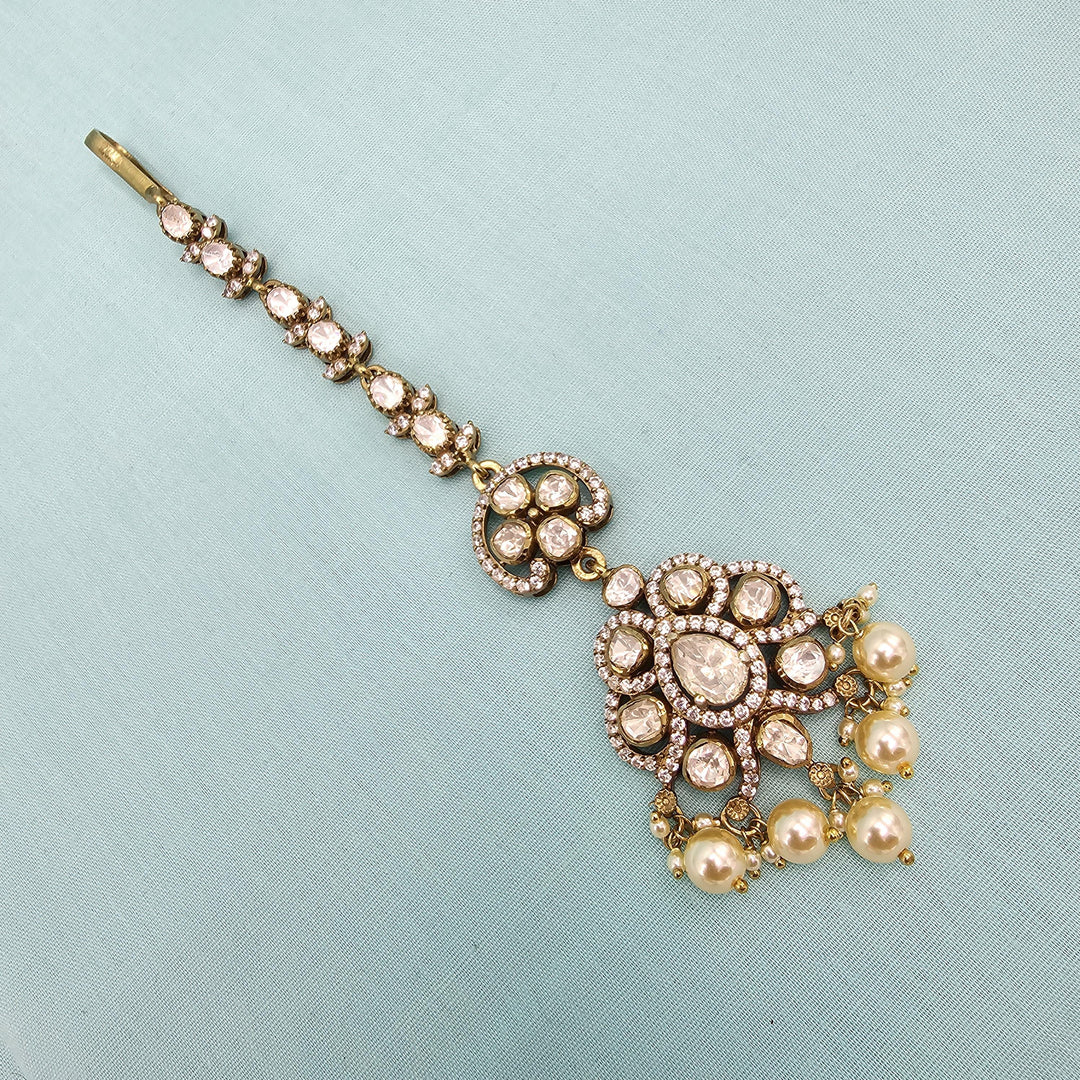 Silver Moissanite Tikka
